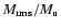 $M_{{\rm rms}}/M_{\rm u}$