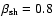 $\beta_{{\rm sh}}=0.8$