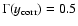 $\Gamma (
y_{{\rm corr}} ) = 0.5$
