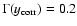 $\Gamma ( y_{{\rm corr}} )= 0.2$
