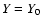 ${Y}={Y}_{{\rm0}}$