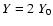 ${Y} = 2~{Y}_{{\rm 0}}$