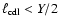 $\ell_{{\rm cdl}} < {Y}/2$