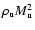 $\rho_{{\rm u}} M_{{\rm u}}^{2}$