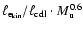 $\ell _{{\rm e_{{\rm kin}}}}/\ell _{{\rm cdl}} \cdot M_{{\rm u}}^{0.6}$