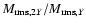 $ M_{{\rm rms,2}Y} / M_{{\rm rms,}Y}$