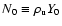 $ N_{{\rm0}} \equiv
\rho_{{\rm u}}{Y}_{{\rm0}}$