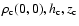 $\rho_{\rm c}(0,0), h_{\rm c}, z_{\rm c}$