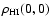 $\rho_{\rm HI}(0,0)$