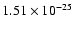 $1.51\times10^{-25}$