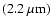 $(\rm 2.2~\mu m)$