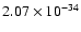 $2.07\times10^{-34}$