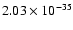 $2.03\times10^{-35}$