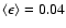 $\langle\epsilon\rangle=0.04$
