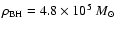 $\rho_{\rm BH} = 4.8\times 10^5~{M_\odot}$