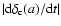 $\vert{\rm d}\delta_{\rm c}(a)/{\rm d}t\vert$