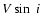 $V\sin~i$