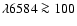 $\lambda 6584
\ga 100$