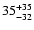 $\rm 35^{ +35}_{ -32}$