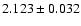 $2.123 \pm 0.032$