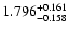 $\rm 1.796^{+0.161}_{-0.158}$