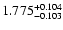 $\rm 1.775^{+0.104}_{-0.103}$