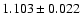 $1.103 \pm 0.022$