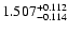 $\rm 1.507^{+0.112}_{-0.114}$