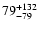 $\rm 79^{ +132}_{ -79}$