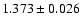 $1.373 \pm 0.026$