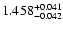 $\rm 1.458^{+0.041}_{-0.042}$