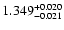 $\rm 1.349^{+0.020}_{-0.021}$