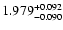$\rm 1.979^{+0.092}_{-0.090}$
