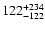 $\rm 122^{ +234}_{-122}$