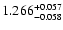 $\rm 1.266^{+0.057}_{-0.058}$