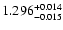 $\rm 1.296^{+0.014}_{-0.015}$