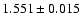 $1.551 \pm 0.015$