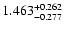 $\rm 1.463^{+0.262}_{-0.277}$