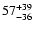 $\rm 57^{ +39}_{ -36}$