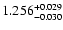$\rm 1.256^{+0.029}_{-0.030}$