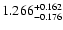 $\rm 1.266^{+0.162}_{-0.176}$