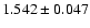 $1.542 \pm 0.047$