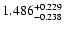 $\rm 1.486^{+0.229}_{-0.238}$