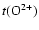 $t{\rm (O^{2+})}$