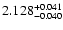 $\rm 2.128^{+0.041}_{-0.040}$