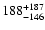 $\rm 188^{ +187}_{-146}$