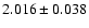 $2.016 \pm 0.038$