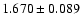 $1.670 \pm 0.089$