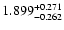 $\rm 1.899^{+0.271}_{-0.262}$