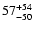 $\rm 57^{ +54}_{ -50}$